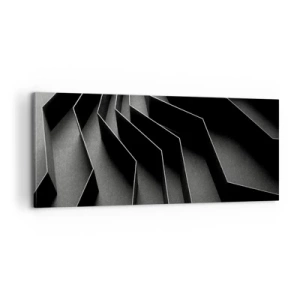 Quadro em tela - Ordem espacial - 100x40 cm