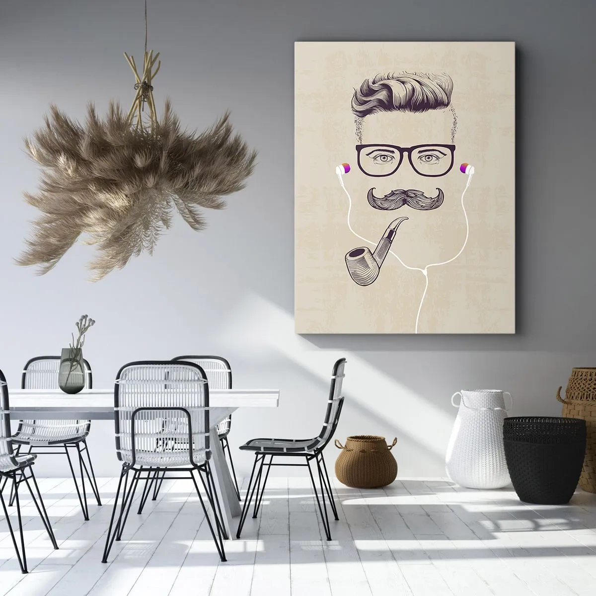 Quadro em tela - Um homem de verdade? - 55x100 cm