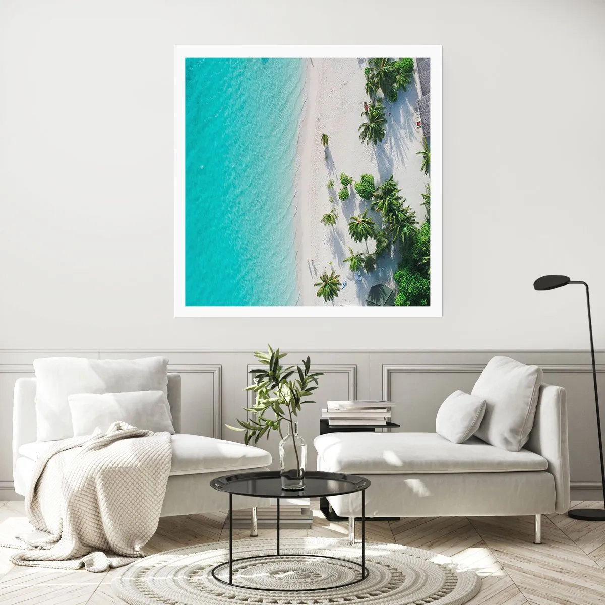 Pôster - Férias no paraíso - 40x40 cm
