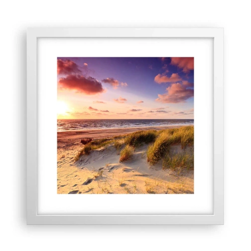 Pôster em moldura branca - Ar com cheiro de verão - 30x30 cm