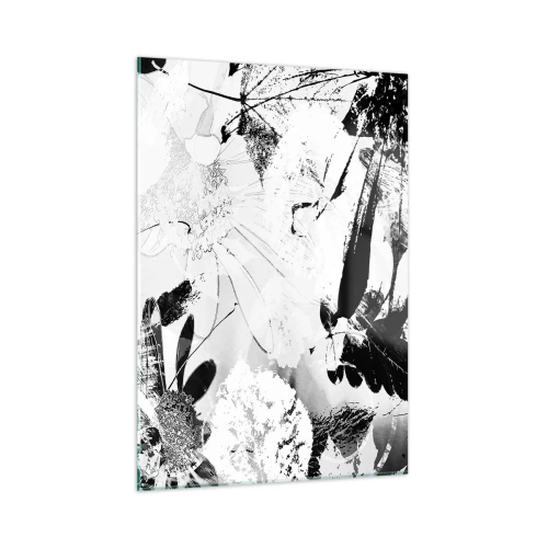 Quadro em vidro - Outono a preto e branco - 50x70 cm