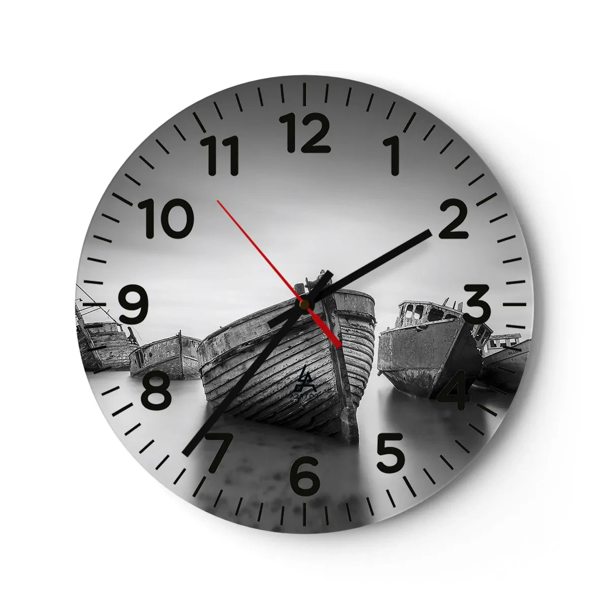 Relógio de parede - Relógio em vidro - Apenas lembranças... - 40x40 cm