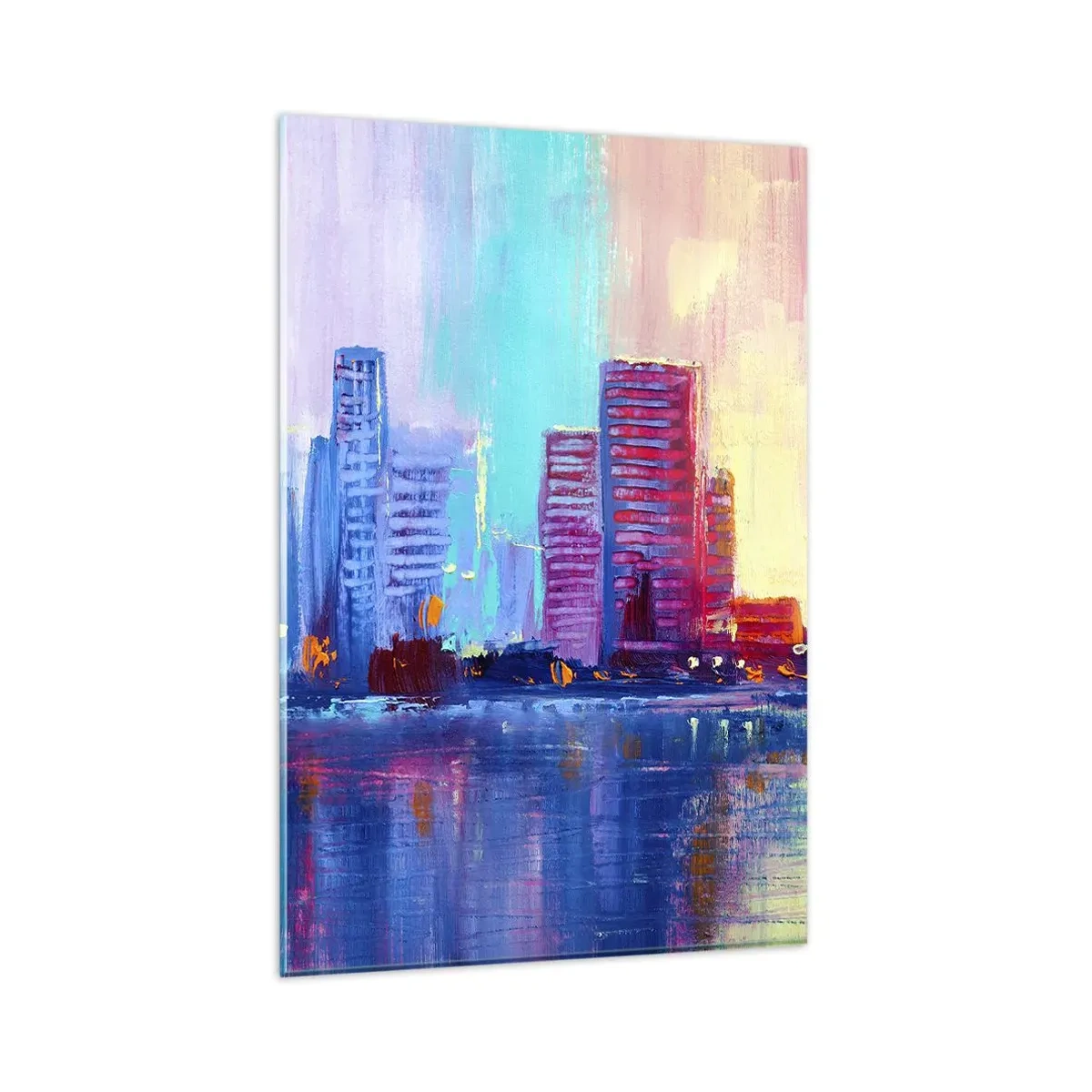 Quadro em vidro - Banhada em cores - 80x120 cm