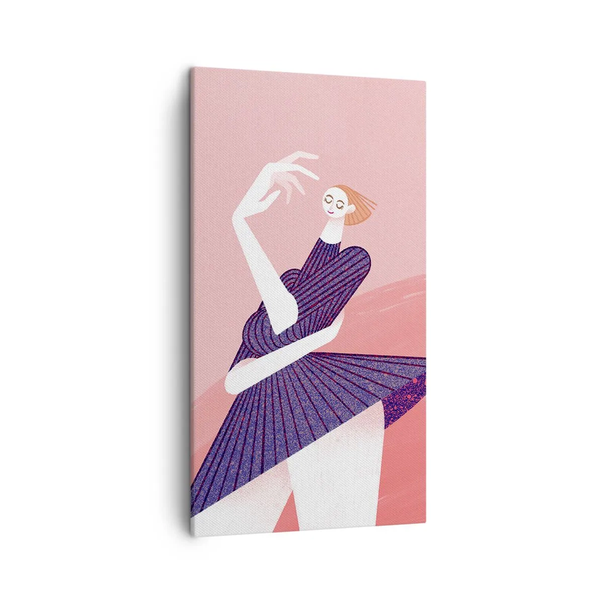 Quadro em tela - Cada passo é um cinto de dança - 45x80 cm