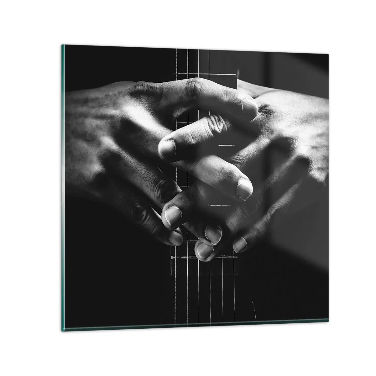 Quadro em vidro - Oração do artista - 70x70 cm