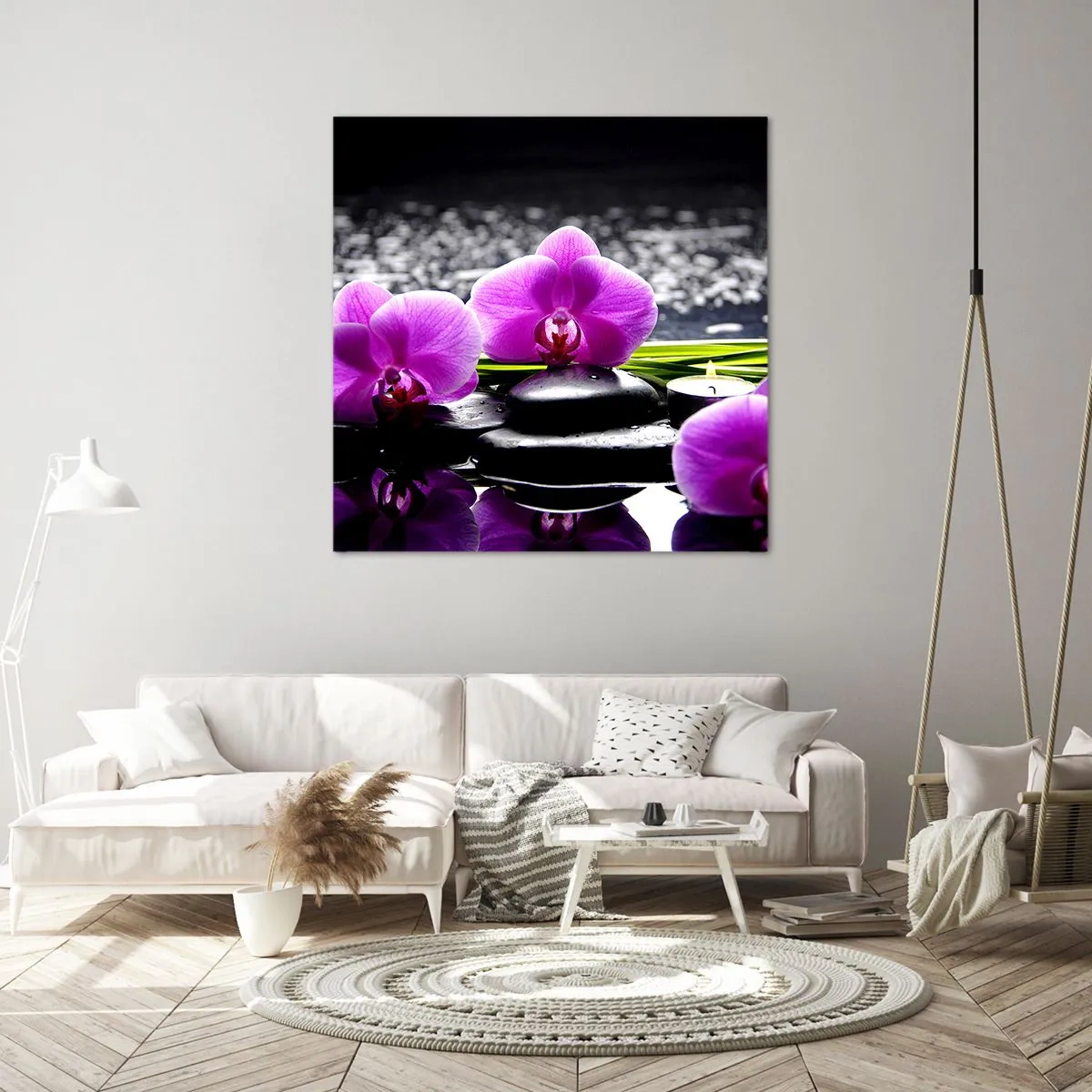 Quadro em tela - Afogar-se na paz e sossego - 70x70 cm