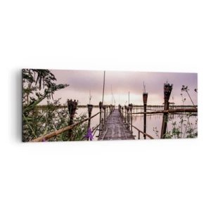 Quadro em tela - Paz e tranquilidade da Ásia - 140x50 cm