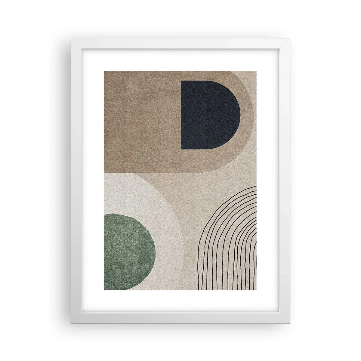 Pôster em moldura branca - A gentileza do oval - 30x40 cm