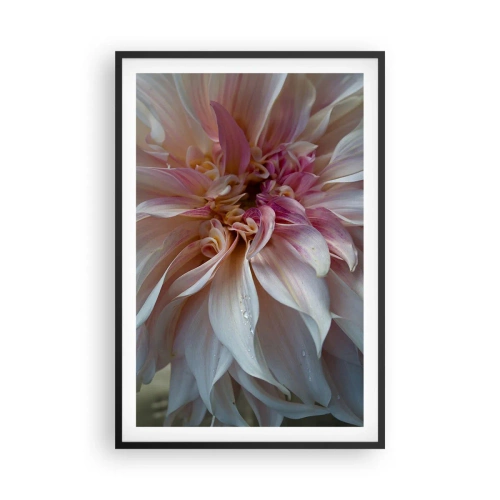 Pôster com moldura preta - Frescor florescente - 61x91 cm
