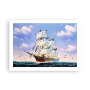 Pôster - Orgulhosamente com o vento - 70x50 cm