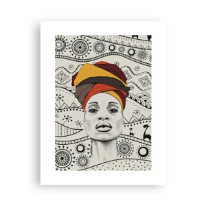 Pôster - Retrato africano - 30x40 cm