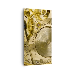 Quadro em tela - Mova-se com o tempo - 65x120 cm