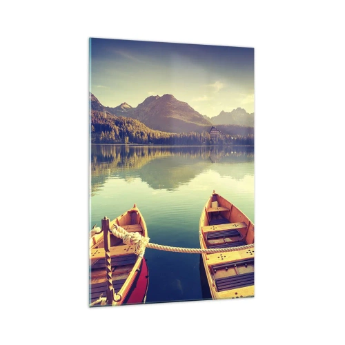 Quadro em vidro - Viver de acordo com as suas leis - 70x100 cm