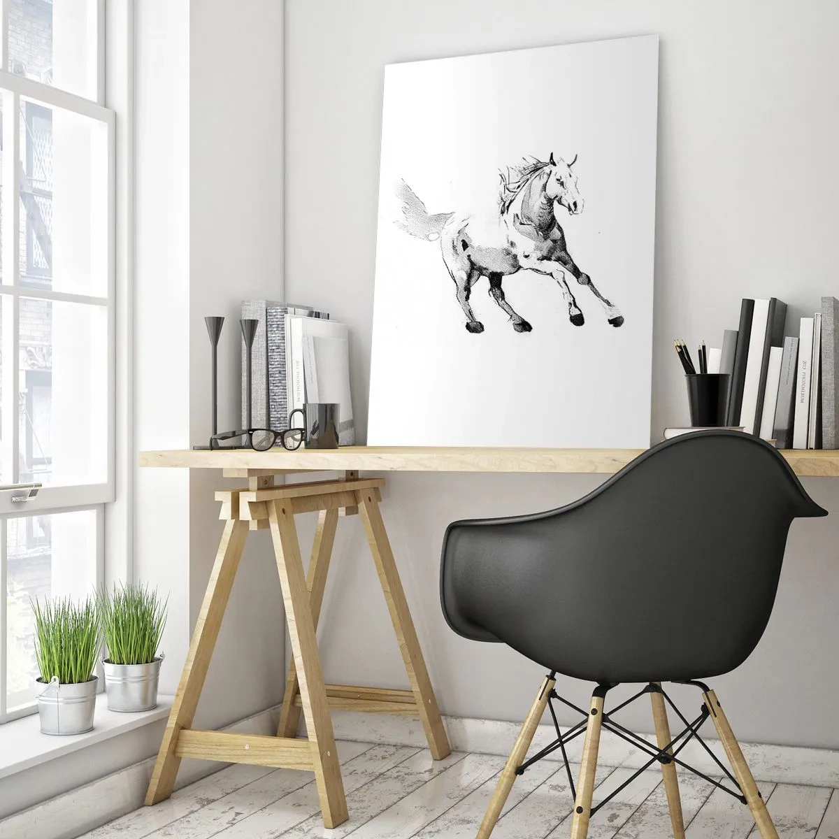 Quadro em vidro - Alma Indomável - 50x70 cm
