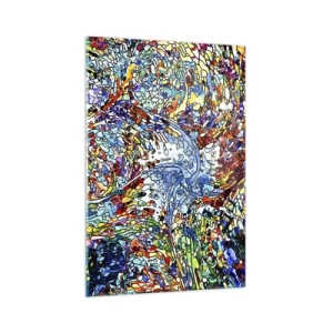 Quadro em vidro - Vitrais gotejantes - 70x100 cm