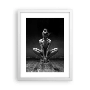 Pôster em moldura branca - A energia da dança - 30x40 cm