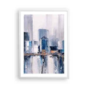 Pôster em moldura branca - Impressão de Nova York - 50x70 cm