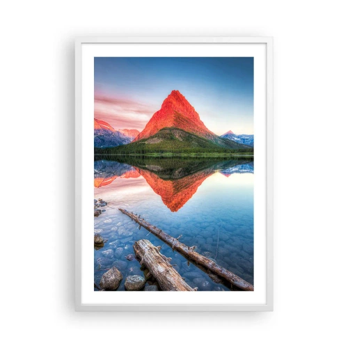 Pôster em moldura branca - Calor e frio - 50x70 cm