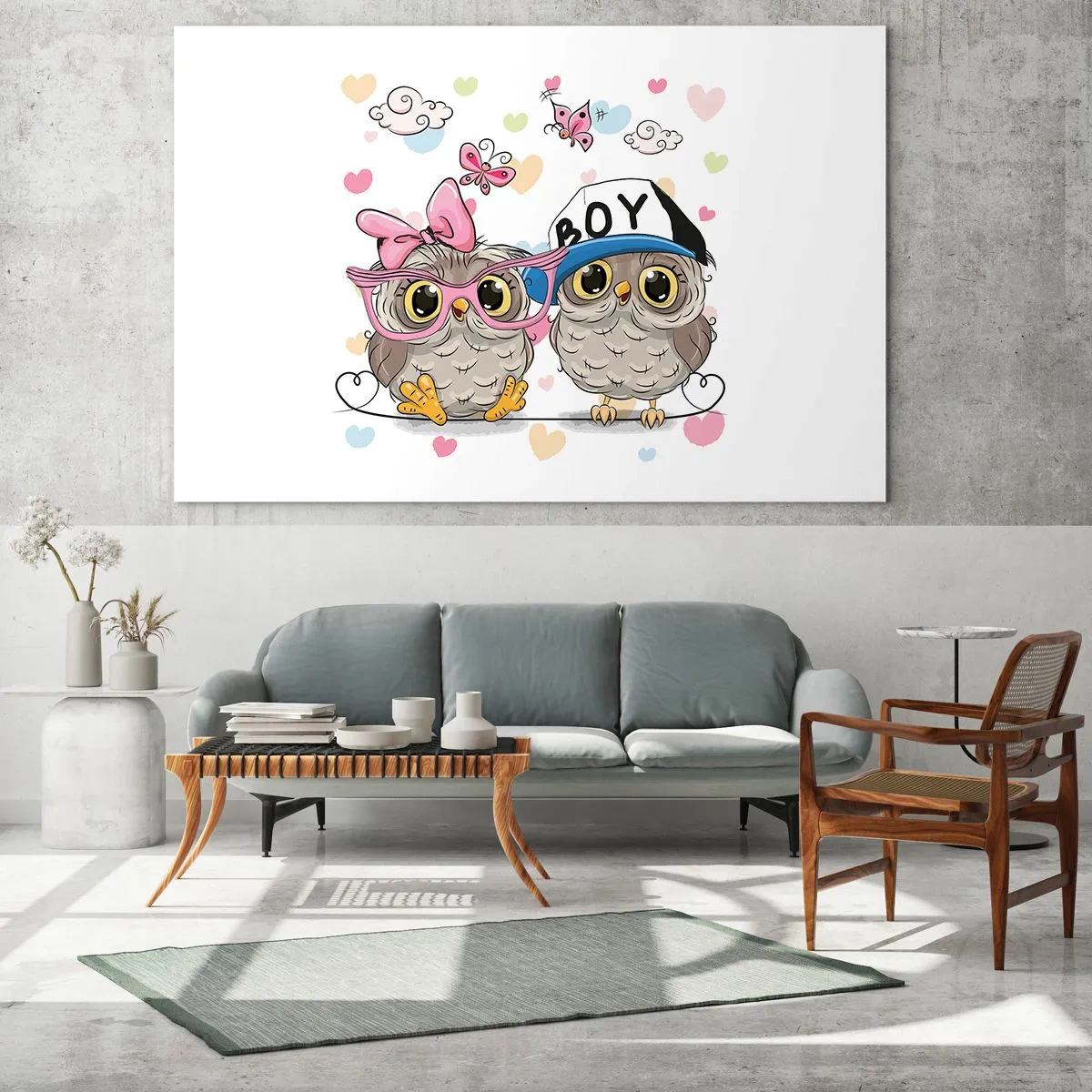 Quadro em vidro - Amemo-nos! - 120x80 cm