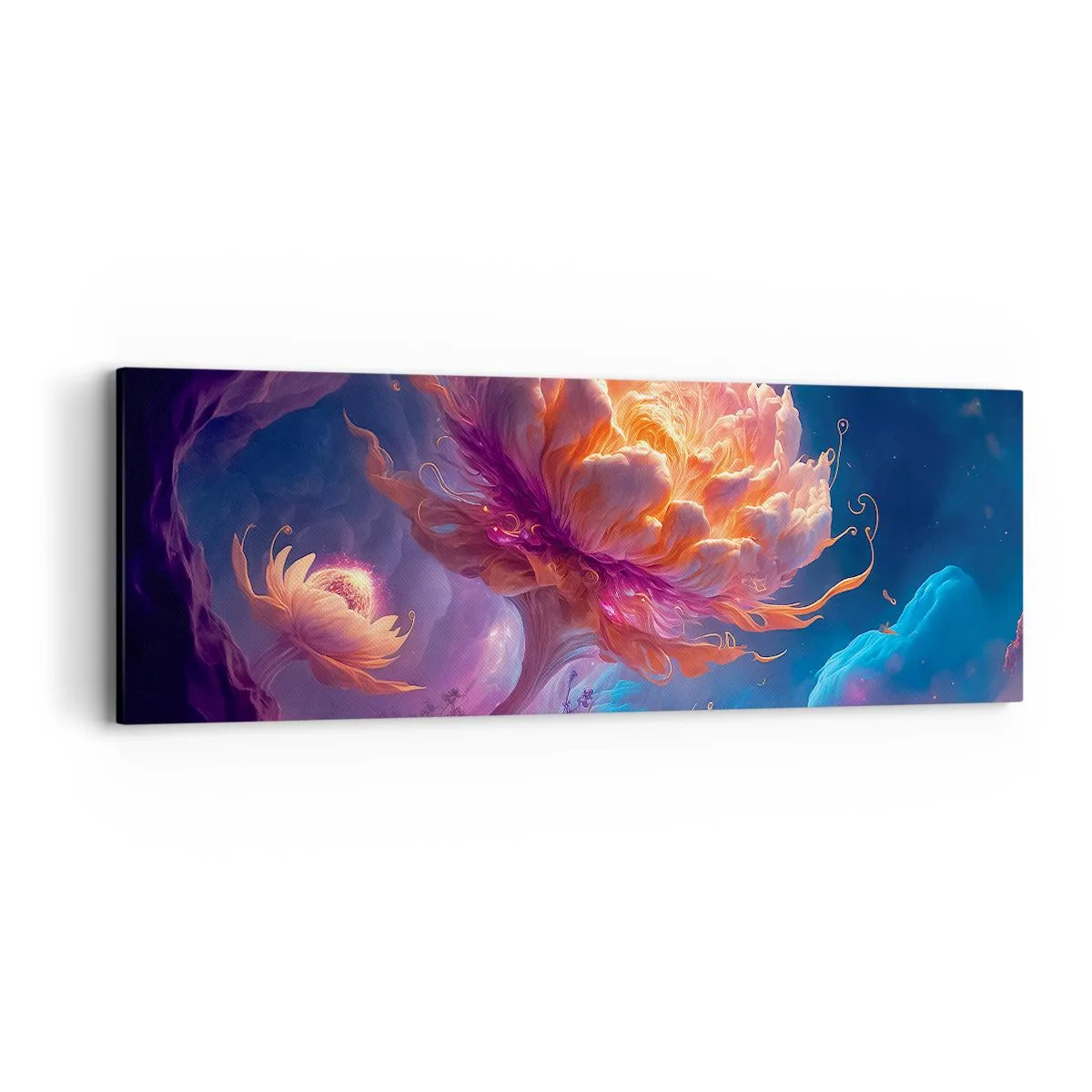 Quadro em tela - Outro mundo - 90x30 cm