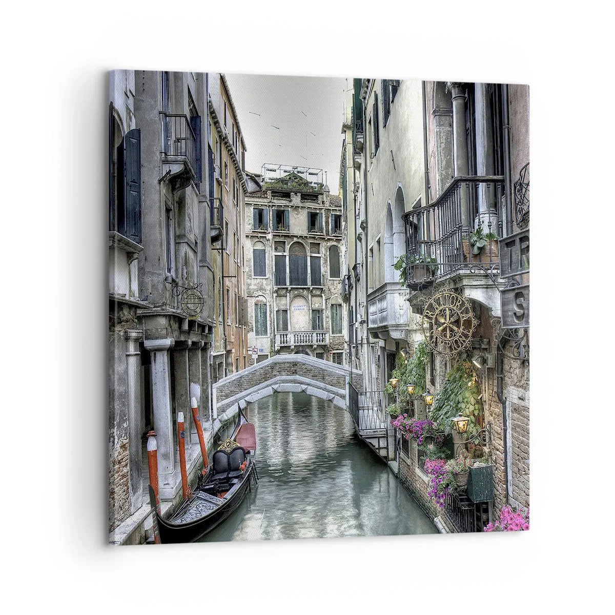 Quadro em tela - Há séculos em devaneio silencioso - 60x60 cm