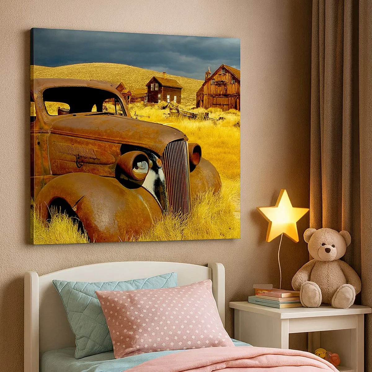 Quadro em tela - Um merecido descanso - 30x30 cm