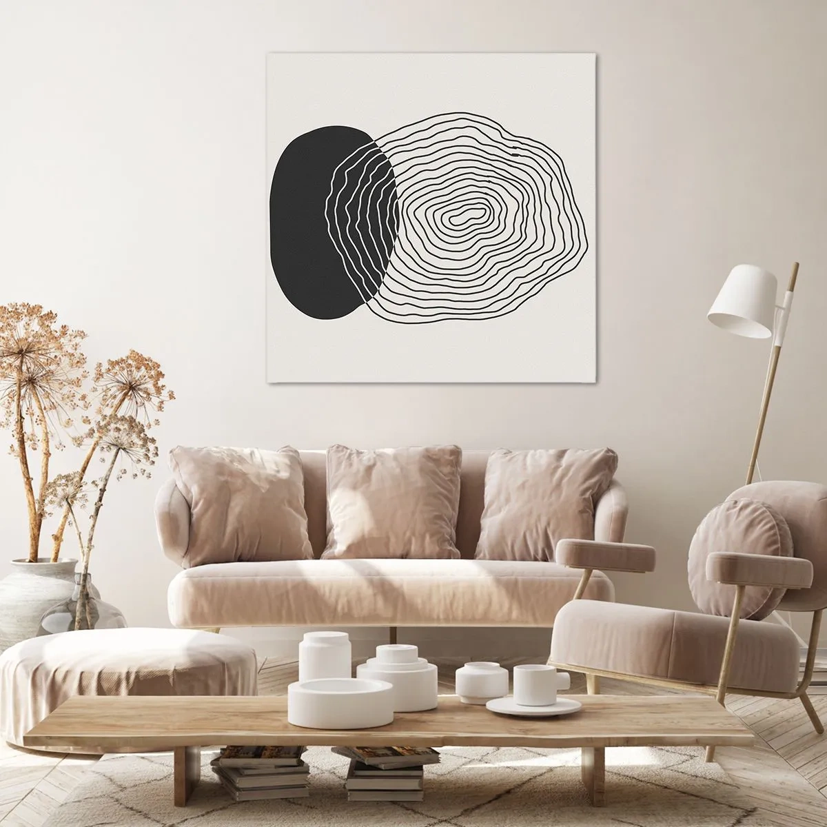 Quadro em tela - Duração e vibração - 60x60 cm