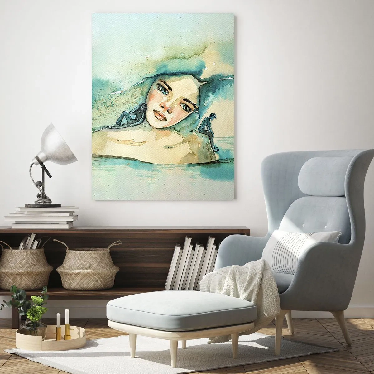 Quadro em vidro - Am I blue? - 50x70 cm