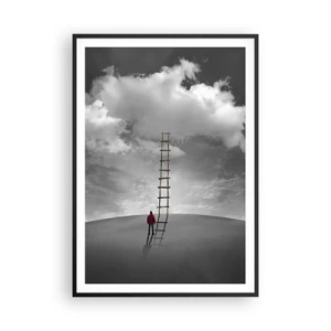 Pôster com moldura preta - Tudo é possível - 70x100 cm