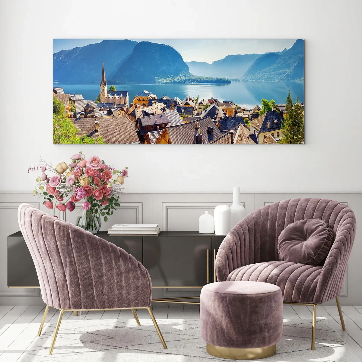 Quadro em vidro - Não poderia ser mais pitoresco - 120x50 cm