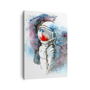 Quadro em tela - Sozinho com o espaço - 50x70 cm