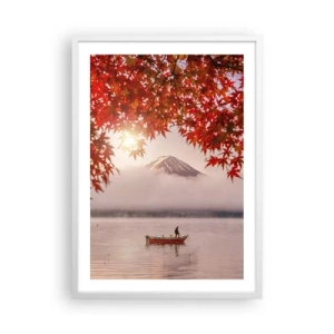 Pôster em moldura branca - No clima japonês - 50x70 cm