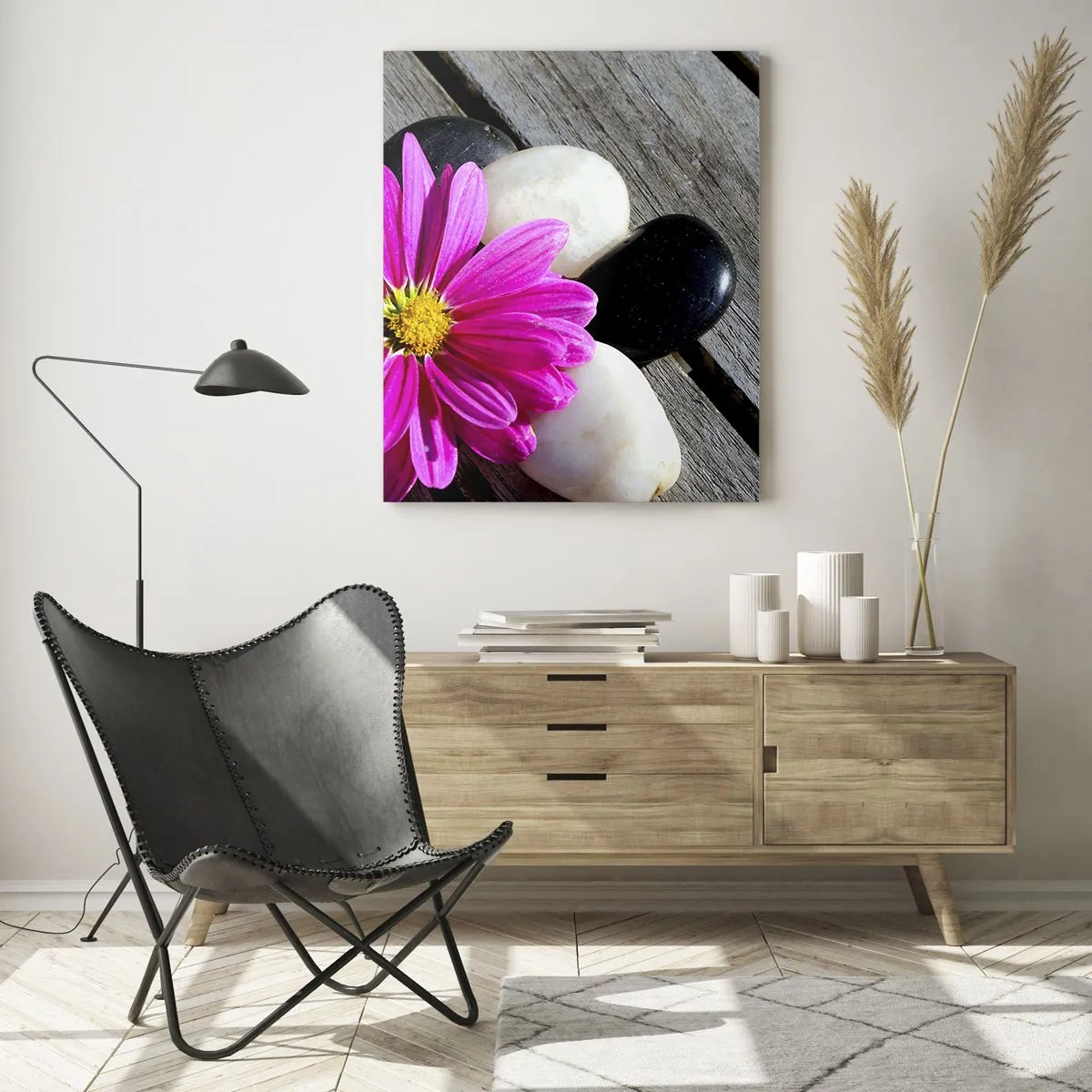Quadro em vidro - Descanso no cais - 50x70 cm