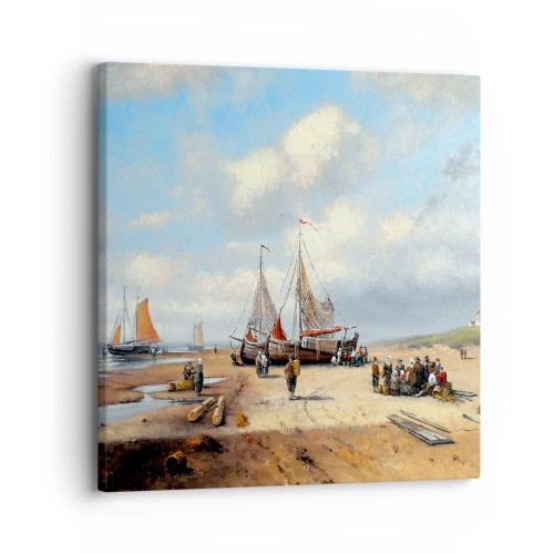 Quadro em tela - Pós-caça bem-sucedida - 30x30 cm