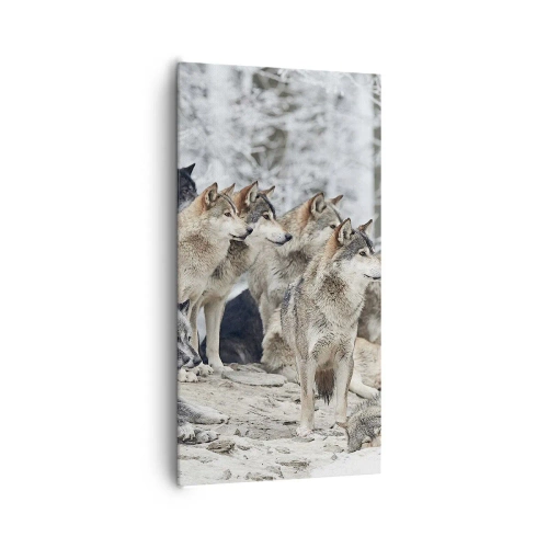 Quadro em tela - Família e amigos - 65x120 cm