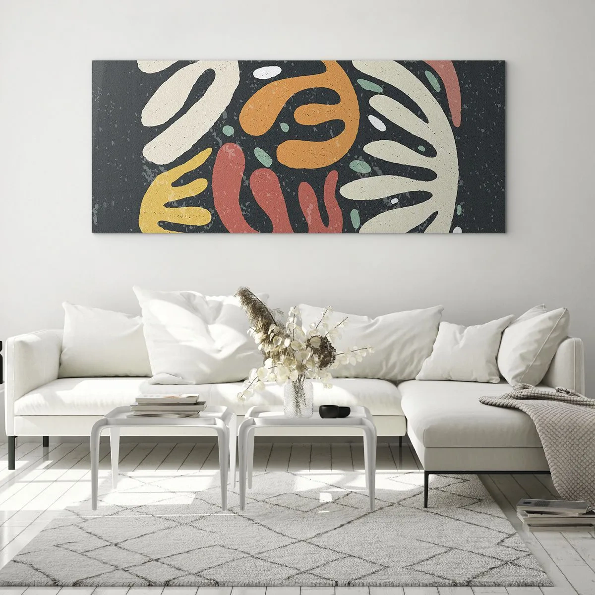 Quadro em vidro - Composição – estou prestes a pegar-te - 90x30 cm