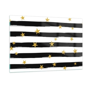 Quadro em vidro - Todos nós nascemos sob uma estrela da sorte - 120x80 cm