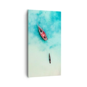 Quadro em tela - As praias de Zanzibar - 55x100 cm