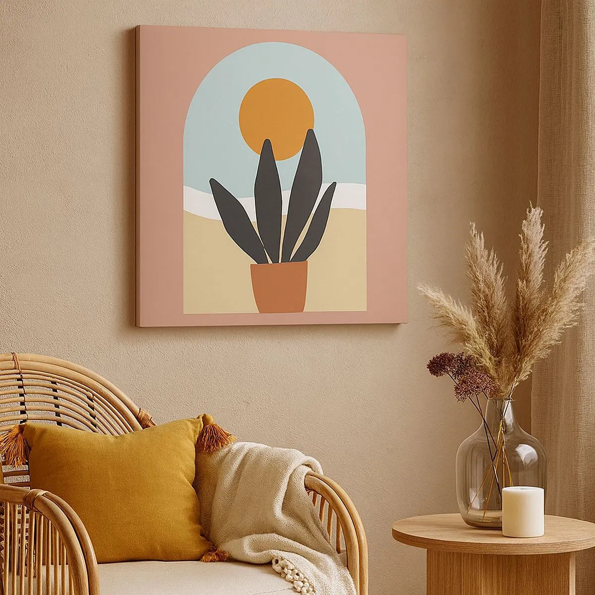 Quadro em tela - Pequenas alegrias - 30x30 cm