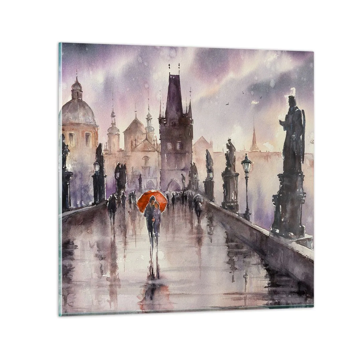 Quadro em vidro - Pessoas não mudam - 60x60 cm