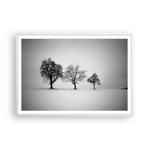 Pôster em moldura branca - Com que sonham elas? - 100x70 cm