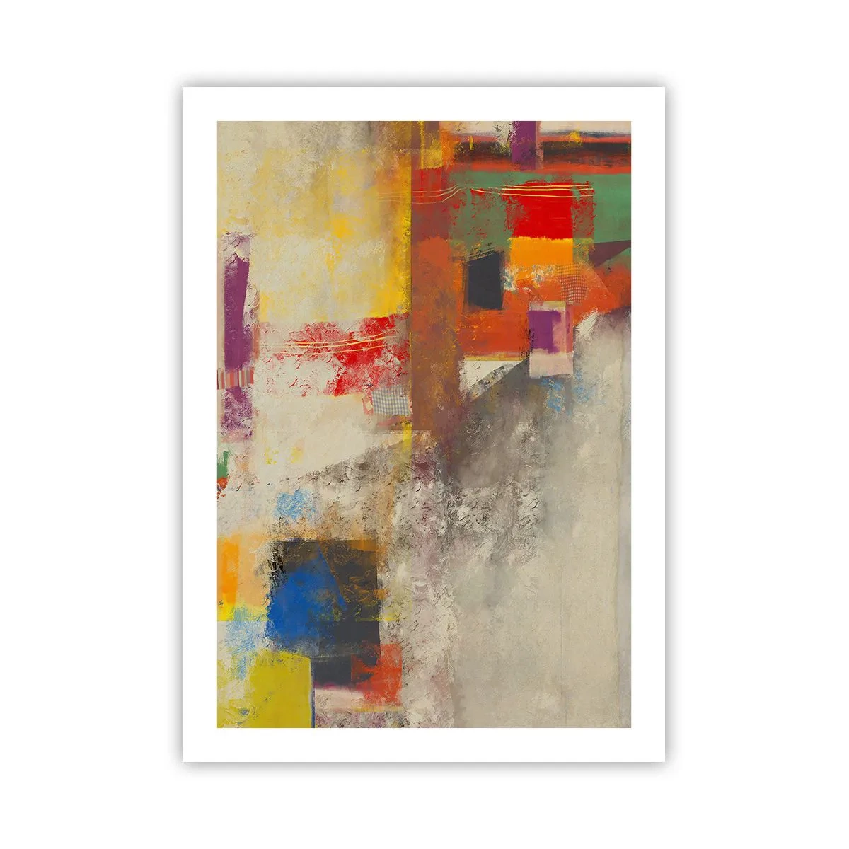 Pôster - Geometria das cores - 50x70 cm