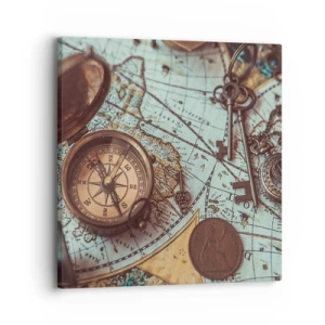 Quadro em tela - Para o aventureiro - 30x30 cm