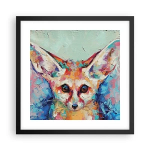 Pôster com moldura preta - Estão prontos para mim? - 40x40 cm