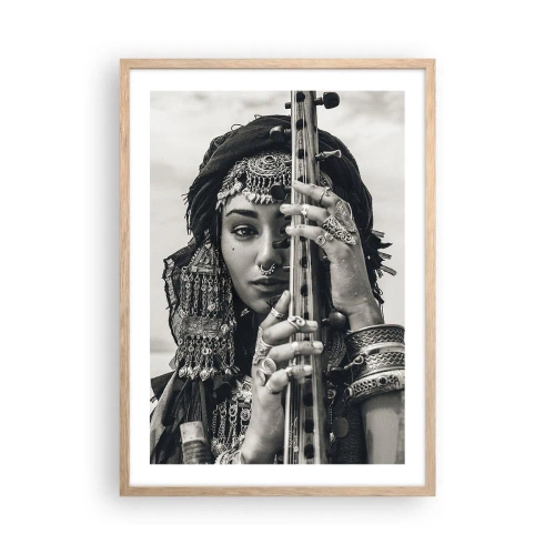 Pôster com moldura de carvalho claro - A própria música oriental - 50x70 cm