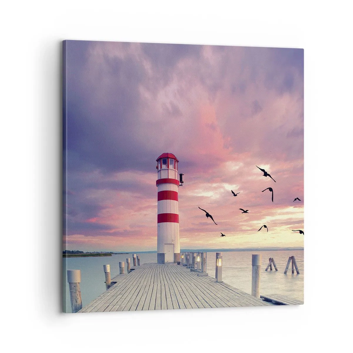 Quadro em tela - Hora de ir ao porto - 60x60 cm