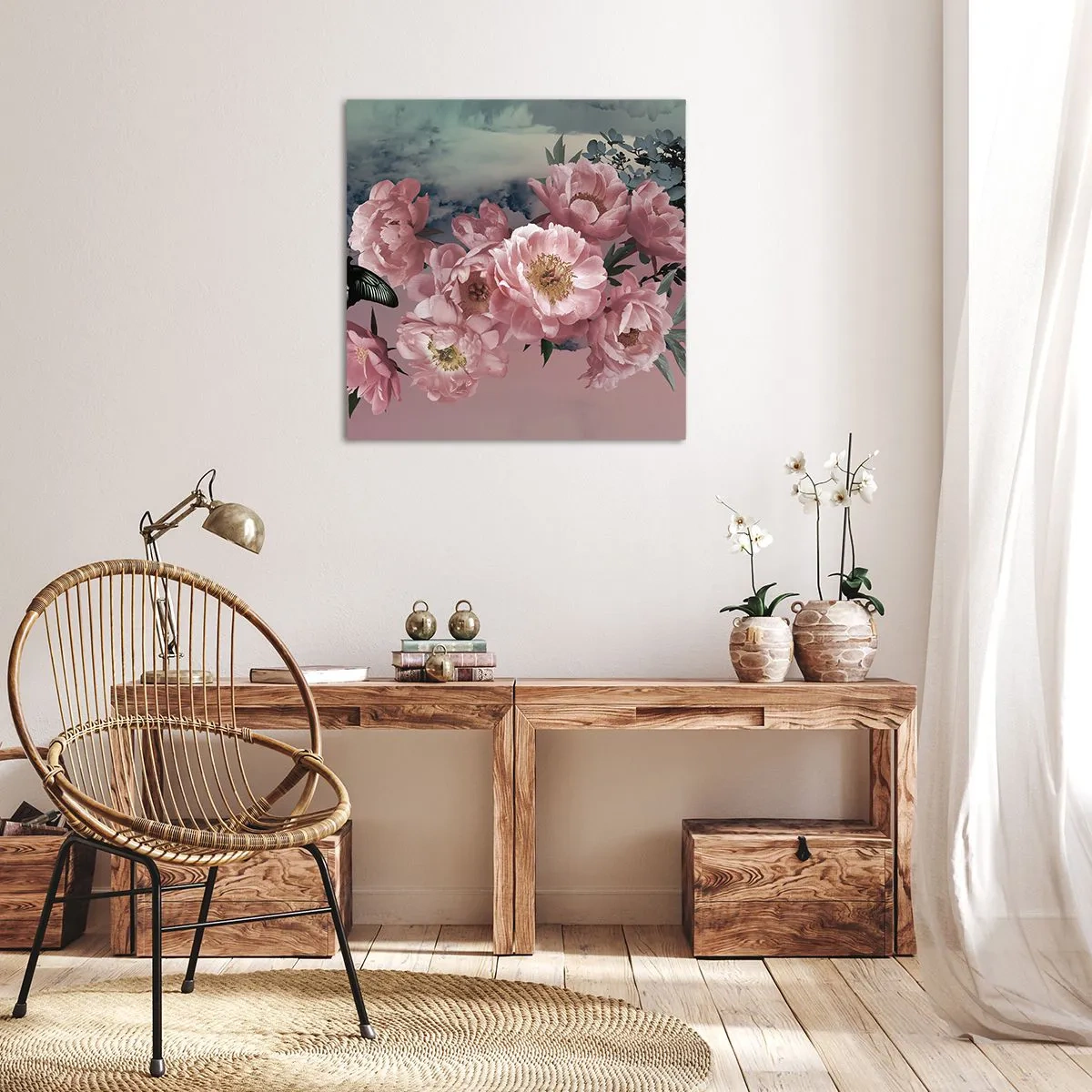 Quadro em tela - O auge do romantismo - 30x30 cm