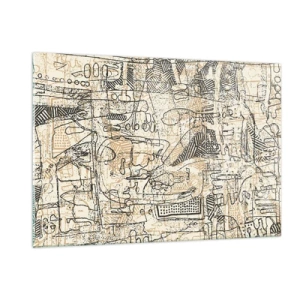 Quadro em vidro - À espera de ser decifrado - 120x80 cm