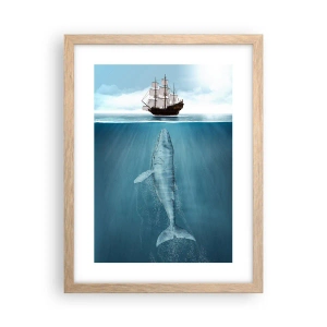 Pôster com moldura de carvalho claro - É melhor não saber - 30x40 cm