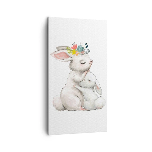 Quadro em tela - Nada melhor do que amor de mãe - 45x80 cm